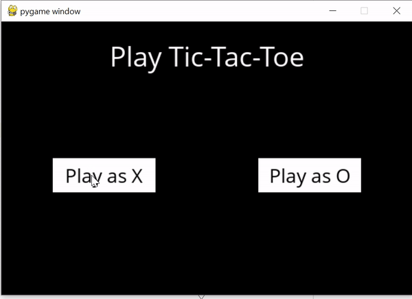 animation of a tic-tac-toe game against a computer