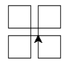 four small squares in a square formation